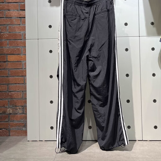 阿迪达斯 （adidas）三叶草运动裤男裤秋季新款健身裤子透气休闲裤三条纹直筒裤长裤 JW9896 XL