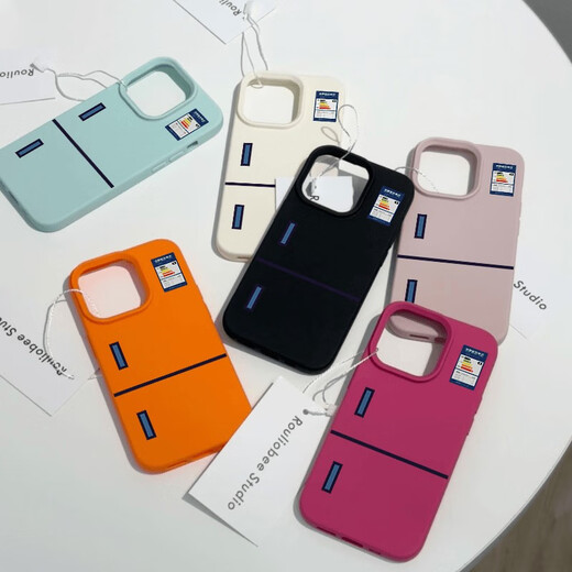 文枝小冰箱适用苹果15promax手机壳新款iphone14promax保护套全包防摔13pro简约小众12/11个性创意15pl 荔枝纹-白色-NM13757冰箱in iPhone16ProMax