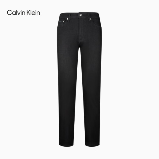 Calvin KleinJeans【凉感】25春夏新款男士休闲通勤ck弹力修身牛仔裤4RAB728 0RQ-牛仔黑 32