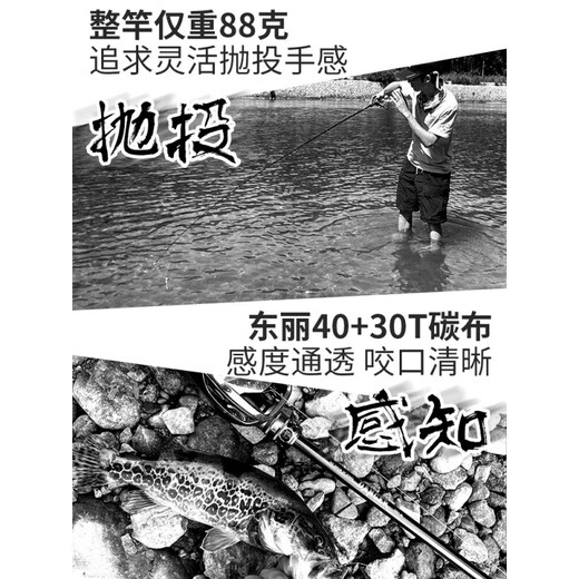 蕾迪熊（LEIDIXIONG）桑巴舞者路亚竿虫杆范用直枪柄裸杆超轻全富士导环鳜鲈鱼专用 2.07m C692-MH枪柄