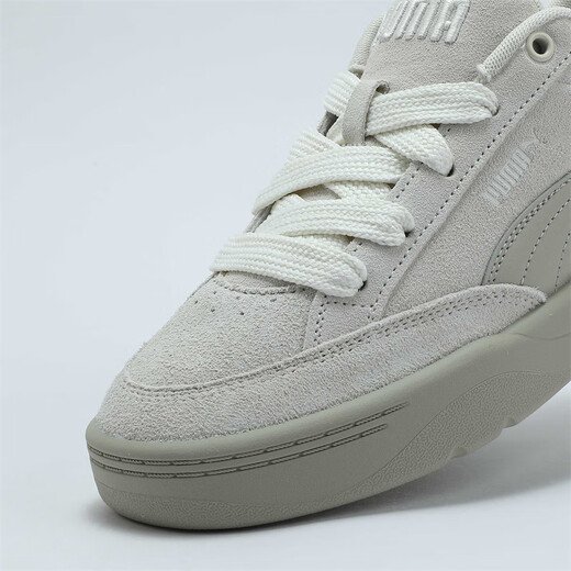 Puma (PUMA) bread shoes | Colorful retro skate shoes for men and women winter casual shoes PARK401606 Snow White-Gravel Gray-03 36