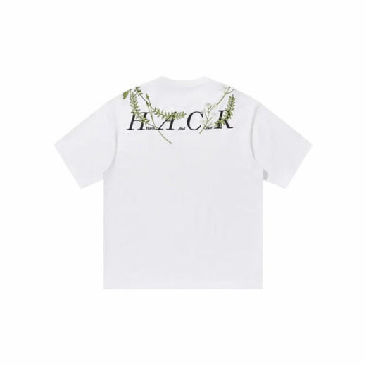 Nanyuexi Hoish et cruel American Alphabet Plant Fleur Round Cou Round T-shirt à manches courtes pour hommes et femmes Summer S1049 # White XL