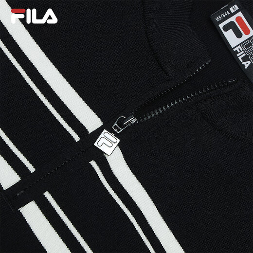 Fila Offizielles Frauenkleid 2025 Sommer Neue Mode lässig einfache schlanke kurzärmelige Rock, Black-Bk S 160/80A/S