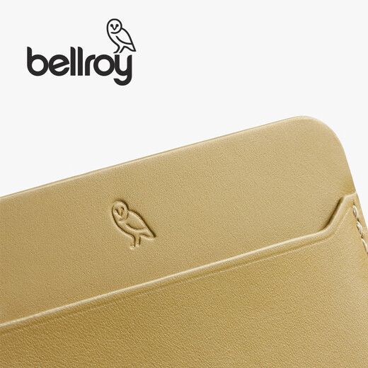 Bellroy澳洲 Card Slip 新款 卡包钱包质感皮革简约小巧 芥末黄