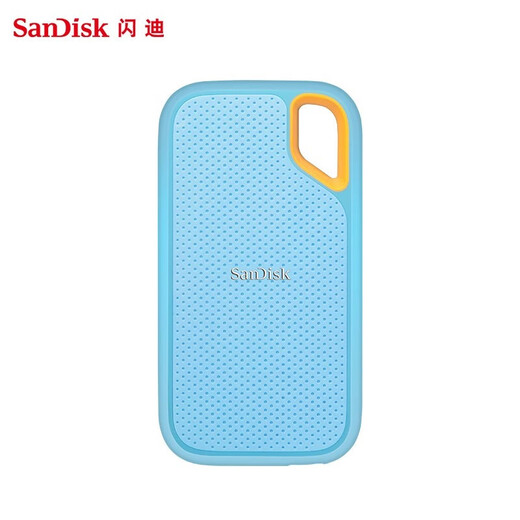 闪迪（SanDisk） 移动固态硬盘 NVME高速SSD E61存储USB3.2 至尊极速 海天蓝 4T+收纳包 读速高达1050MB/s