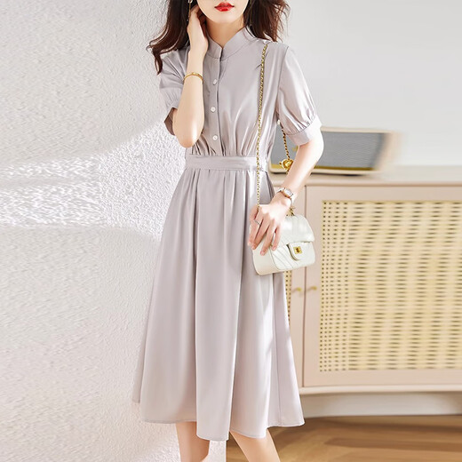 Robe de marque haut de gamme Nosskiss Luxury pour les femmes 2025 Été Nouveau style haut de gamme Slim et Slim Small Jirt Picture Color M [90-115Jin [Jin est égal à 0,5 kg]]]