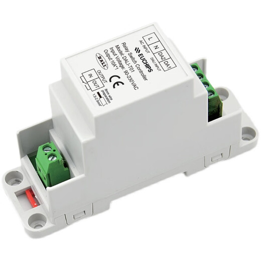 Euches/Leite DALI relay/switch breaker 10A/3.6A/220V single-circuit switch controller Euches DALI-T01 (live wire in and live wire out)