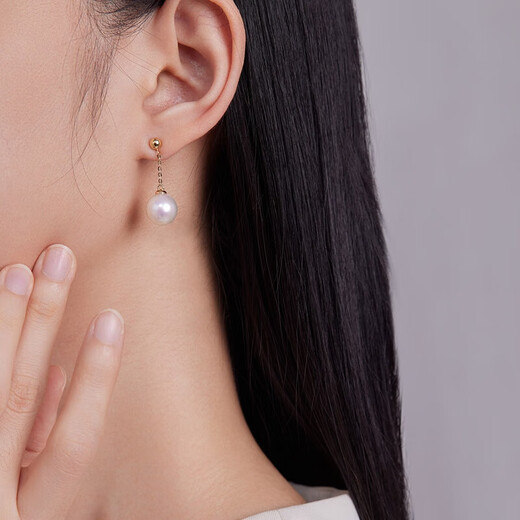 Queen of Pearls Elegant 10-11mm Freshwater Pearl Earrings Fashionable Freshwater Pearl Earrings for Girlfriend’s Birthday Gift