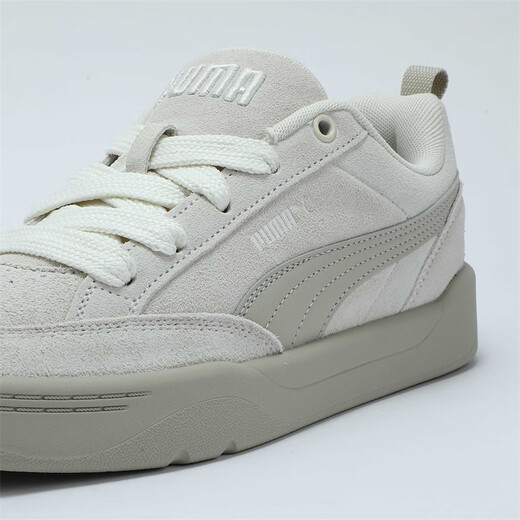 Puma (PUMA) bread shoes | Colorful retro skate shoes for men and women winter casual shoes PARK401606 Snow White-Gravel Gray-03 36
