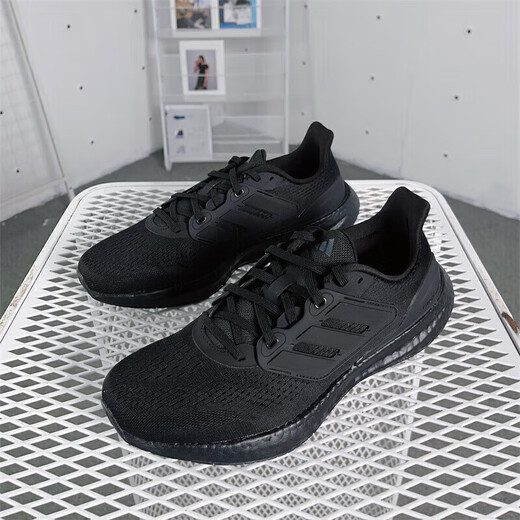 阿迪达斯（adidas）男鞋女鞋 25夏季新款PUREBOOST缓震运动鞋潮流低帮休闲透气跑步鞋 IF4840/黑武士/BOOST中底 36