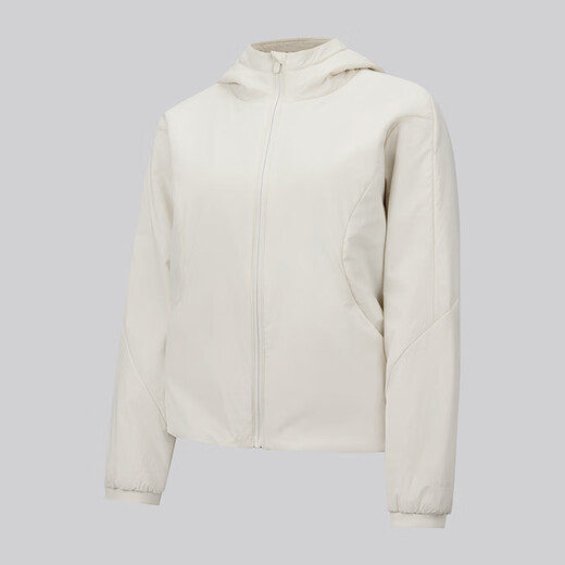 Lululemon丨Women's laminated hooded jacket LW4CEDS light ivory M