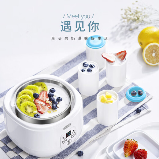 OIDIRE「官方正品」酸奶机家用全自动小型新款自制米酒酿酵素发酵菌纳豆机分杯 双玻璃内胆【1L+2L大容量】