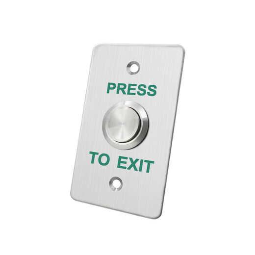 JPHZNB outdoor waterproof access control switch panel self-reset 86 type door button narrow long column door rainproof long strip type + bottom box Z3519D2W size 9