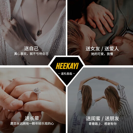 HEEKAIYI Heart of the Ocean Necklace Women's Aquamarine Luxury Jewelry Chinese Valentine's Day Birthday Gift for Wife and Girlfriend Aquamarine Diamond Necklace 6.3 carats Pendant + K Gold 18-inch Gold Chain