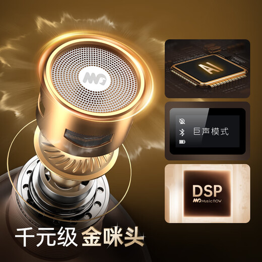 Meiniao giant sound microphone 60W microphone and audio integrated microphone with built-in sound card, national karaoke microphone home ktv audio set, outdoor karaoke live recording, giant sound microphone flagship deluxe version + luxury gift package