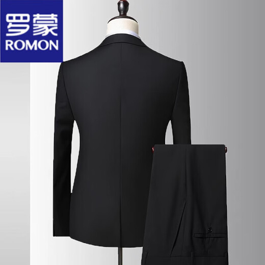 Костюм Romon Men's Business Casual Slim Fit Formal Wear For Work Interview Professional Suit Groom Wedding Dress Set 502 серый двухконтактный набор из трех частей (костюм + жилет 190 (175-190Jin [Jin равно 0,5 кг]) 4xl