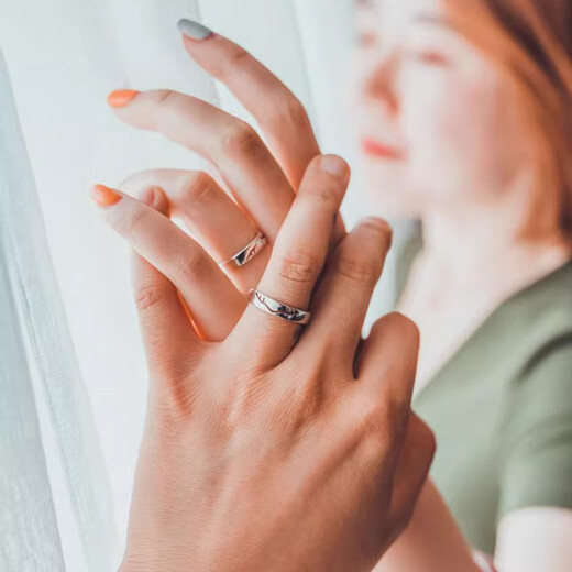 MZMZ Have You All the Way Platinum Couple Ring PT950 Platinum Pair of Rings Engagement Gift for Girlfriend and Wife on Valentine's Day Premium Style - Pair of Rings Customized in 7 working days