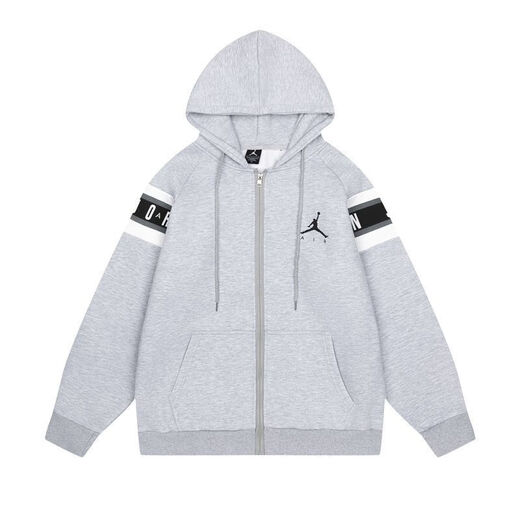 Aerogami-Nike Trendy Brand AJ Flying Man and Women's Cotton Plus Fleece suéter de pareja suelta con capucha Casual Adidas 673 Gray Plus Fleece alta calidad L adidas 110-130Jin [Jin equivale a 0.5 kg]