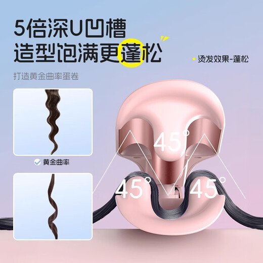 LUKISU German craft egg roll curling iron negative ion hair care does not hurt hair ripples French wool egg curling iron splint fluffy curl artifact long-lasting styling Recommended for long hair and super long hair 36MM-40MM super curls丨 800 million hydrating negative ions for more hair care丨birthday gift for girlfriend girlfriend wife