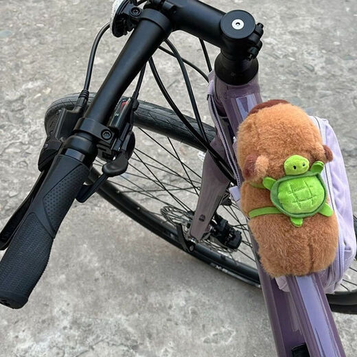 Teaegg Decoración de la bicicleta Costilización del manejo del manejo de la muñeca Panda Dinosaur Dinosaur Balance para niños Decoración de bicicletas Equipo de conducción Kapibala [Modelo de tortuga]