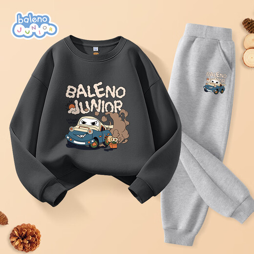 班尼路（Baleno）男童套装2025春秋款中大童休闲运动卫衣春季衣服男孩春装两件套潮