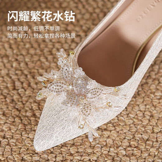 ZHR SOLO SOLO PARA MUJER SUDERA CHINA XIUHE Zapatos de boda Temperamento para la novia para mujeres Tacón grueso zapatos de mujer K312 Rojo 38
