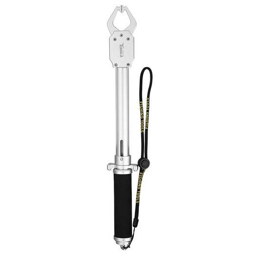 Pushtyp-erweitertes Fischregelgerät mit Skalierungssteuergerät Luya Big Aluminiumlegierung Fischclip-Clip-Gerät Outdoor Fishing Set BL-072 Rot ohne Skala