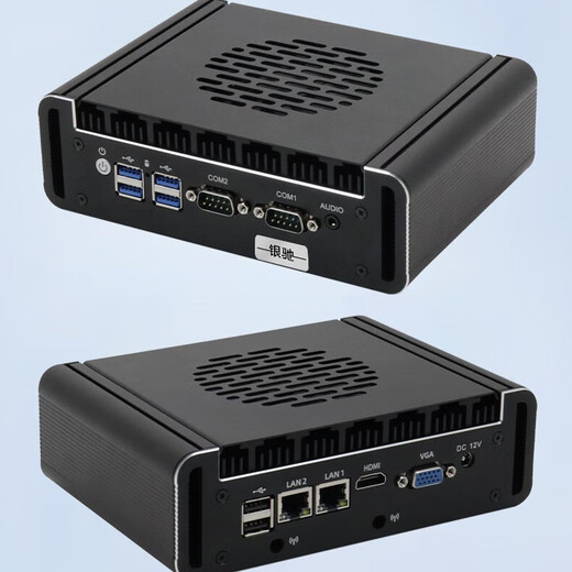 银驰（INCEER）全封闭迷你工控机微型小主机工控机电脑嵌入式商务办公便携式台式机小型电脑miniPC N100/8G/128G