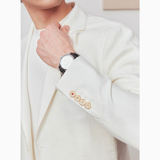 Par Créations [25 Spring Nouveau produit] Cypress Cotton and Line Non-structure Single Suit Men's Business Commuter Suit Blazer Top White (Herry-Fold) 48