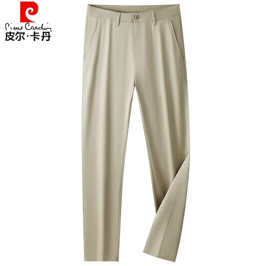 Pier-cardan pantalon LAISER BUSINESS PANTAL MENS CASSORATIQUE MENTLEMAN Gentleman léger luxe mince confortable Pantalon à patte droite respirant noir [5009b-g] Modèle mince 35 [taille 2 pieds 75]