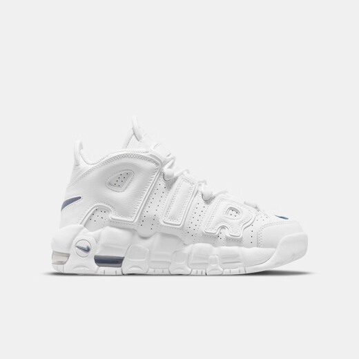 NIKE耐克男女童皮蓬篮球鞋AIR MORE UPTEMPO气垫缓震防滑支撑运动球鞋 DH9719-100 38 【建议脚长24cm】