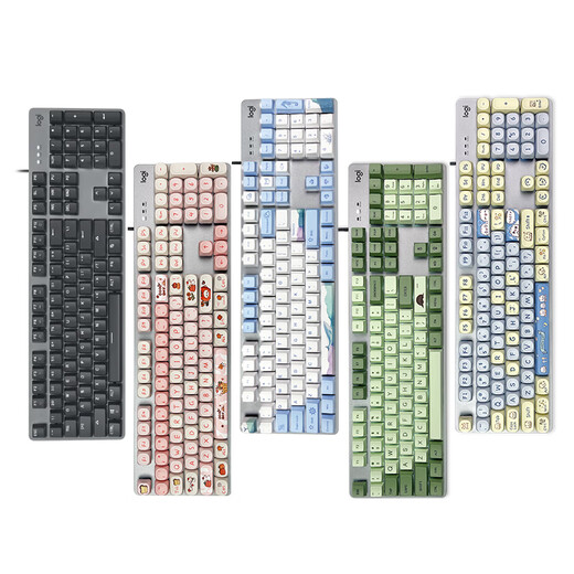 Новая проводная клавиатура Logitech в K845, игра с валом красный вал для китового вала красный вал, высокий внешний вид, K845 Blue Wans + G102 Black + Table Pad + SF Expres