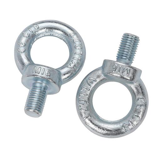 JINGGONG national standard galvanized lifting eye screw GB825 German standard marine mold ring ear lifting bolt M6M8M10M12M14 national standard M24 (recommended load bearing 1.8 tons) (1 piece)