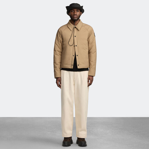 加拿大鹅（Canada Goose）Lodge 男士黑标教练式羽绒夹克大鹅羽绒服 2755MB 1483 沙漠色 XS