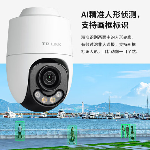 普联（TP-LINK）监控摄像头家用 高清无线室外防水球机 手机APP远程看家 全彩红外夜视360度全景旋转云台版监控器 【单镜头丨单画面】300万标准版 32GB内存卡【免费升级64GB卡】