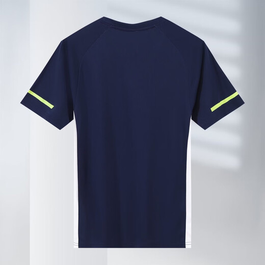 
2025 new spring badminton uniform men and women short-sleeved competition suit quick-drying breathable sports competition training suit 7028 white men's top L