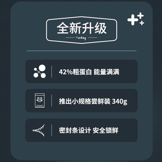 Vitality Maple Leaf Unlabeled Vitality Maple Leaf Cat Food Black Gold Series Turkey Deep Sea Fish Grain-Free Whole Cat Food Imported from Canada 9.9 lbs. Turkey 4.5 kg Micro Broken Pack