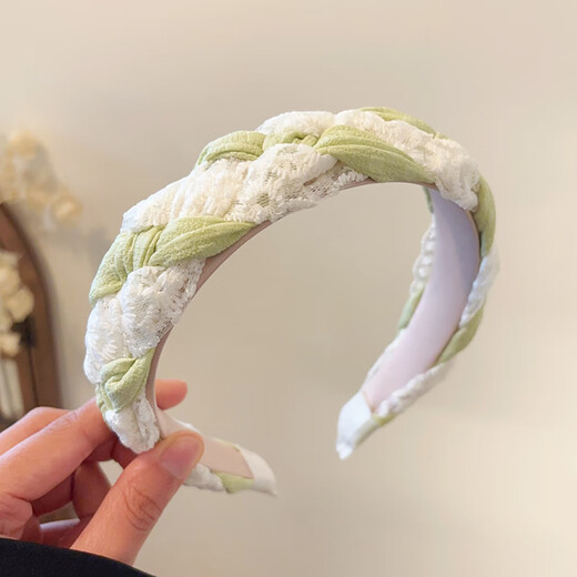 Suyi embroidered children's headband girls' non-stretching wide-brimmed hair bundle 2024 new anti-slip headband women's headband hairpin female pink headband 4cm wide