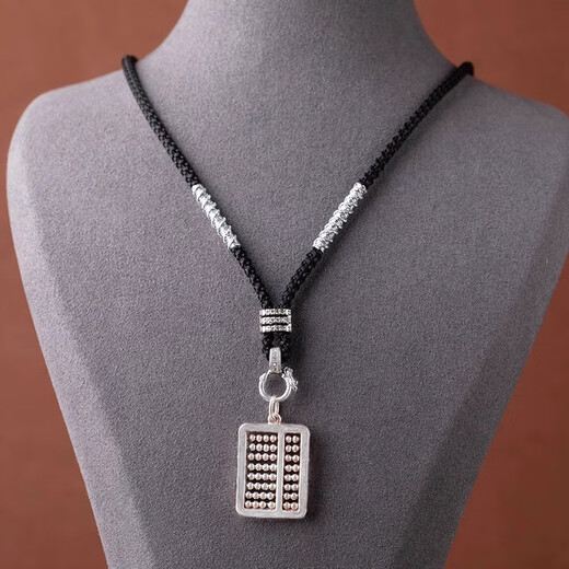 Oein tie-free pendant lanyard Buddha card lanyard necklace lanyard jade pendant beeswax gold hanging neck adjustable men and women gold model / black rope