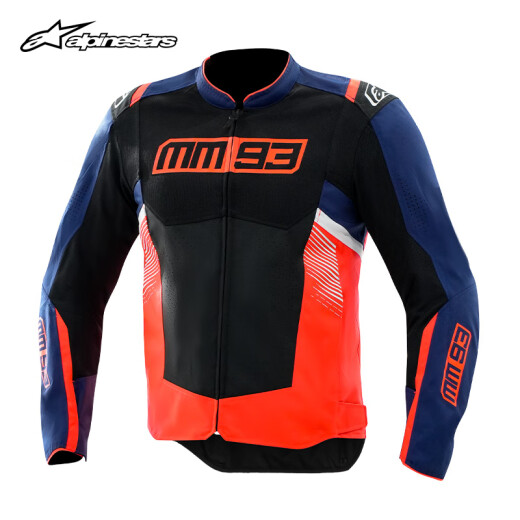 Alpinestars T-SPS V2 Un traje de montar en motocicleta de primavera estrella y verano malla Mesh transpirable Anti-caza Knight Motorcycle Traje de equitación Negro Black Bright Red and White 1342 (93 CO) M. M.