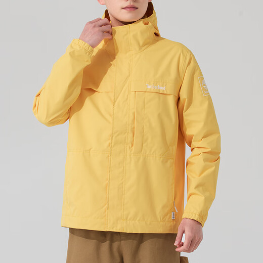 添柏岚（Timberland）外套男 春夏户外徒步跑步运动服休闲上衣防风防水冲锋衣连帽夹克 A695WEG4/刺绣logo (晒图退10) S (170/88A)