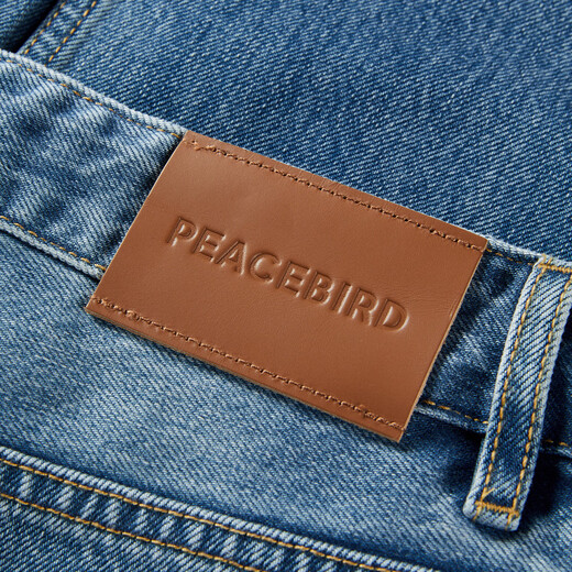 
Peacebird [same style in the mall] 2025 spring new Turkish cotton denim trousers A1HAF1345 denim medium blue M 160
