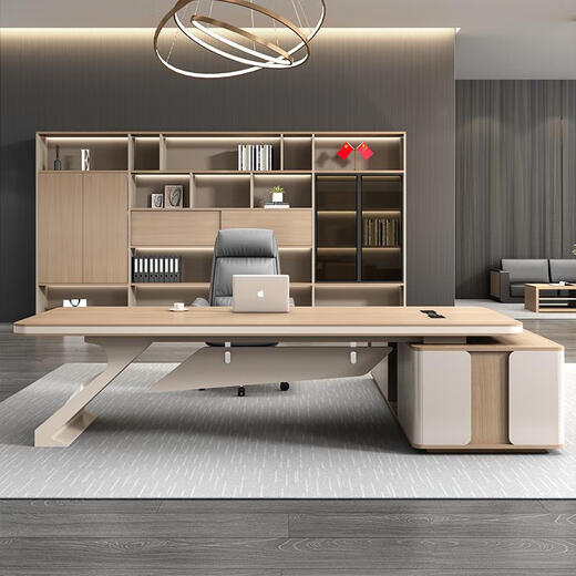 Banran high-end office desk and chair, president's table, boss's table, painted feet, executive desk, office furniture, chairman's desk and chair combination, 1.8m boss's table