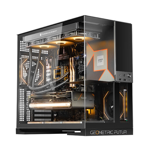 
AMD Ryzen R9 9900X3D/RX9070XT RTX5080 graphics card host AI game rendering modeling editing post-desktop assembly computer host DIY assembly machine Ryzen 9 9900X3D+RTX5080 configuration six host kit