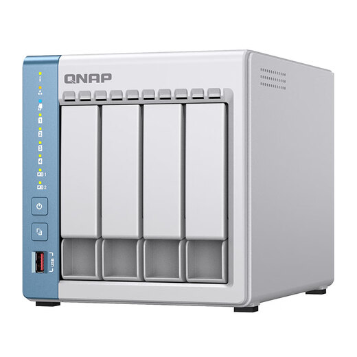 威联通（QNAP）TS-464C 8G内存四盘位家庭云四核心网络存储服务器NAS TS-464CW+企业盘（8T*2）