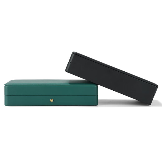 C/CC/K Leichte Luxus -Schmuck -Schmuck -Aufbewahrungsbox PU Leder Magnet Ring Storage Box Halskette Anhänger Juwelierschachtel Schmuck Schachtel ed11301 Ringpatrone Tinte Grün grün