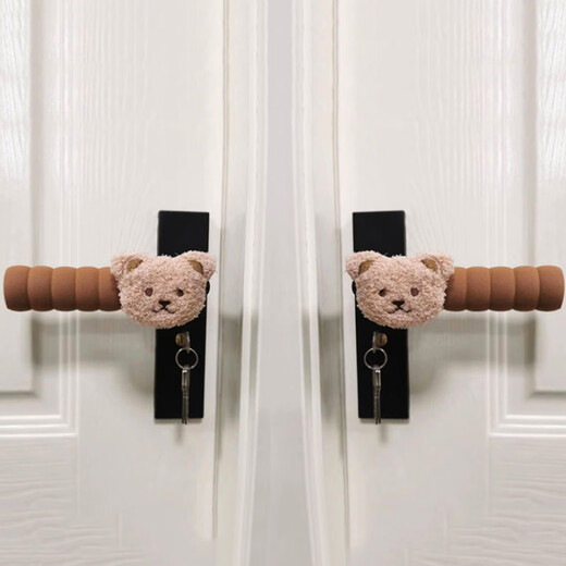 9i9 door handle protective cover children's anti-collision cover home bedroom unit door handle cartoon 4 pack A5