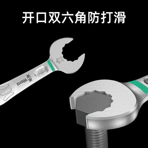 WERA open-ended torx dual-purpose wrench German 6003 imported dead wrench labor-saving tool complete car repair set 5-piece set (05020230001)