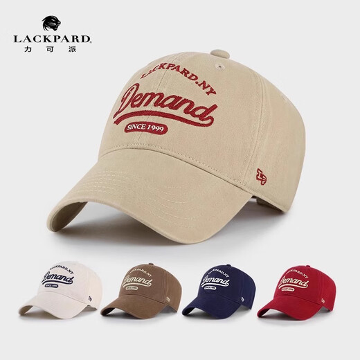 LACKPARDlackprad Baseball Cap New Year's Gift Autumn and Winter Men's and Women's Peaked Cap Khaki Color One Size Adjustable