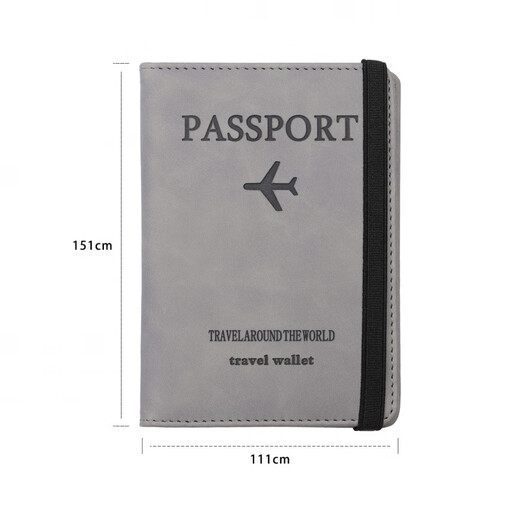 Grenzüberschreitende RFID Anti-Diebstahl Passport Bag Multifunktionaler Passschutzkoffer ID-Bag Reise Passportbeutel Brown